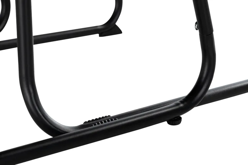 Parvekeryhmä Lamborg 120 cm Soikea 2 tuolia - Lasi/Musta - Puutarhakalusteet - Ulkoryhmä - Cafe-ryhmä