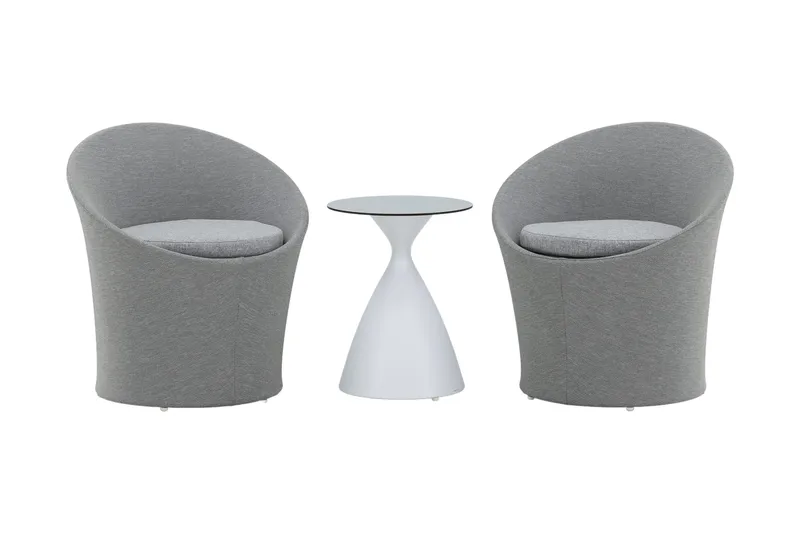 Parvekeryhmä Spoga 2:n ist, Valkoinen/Vaaleanharmaa