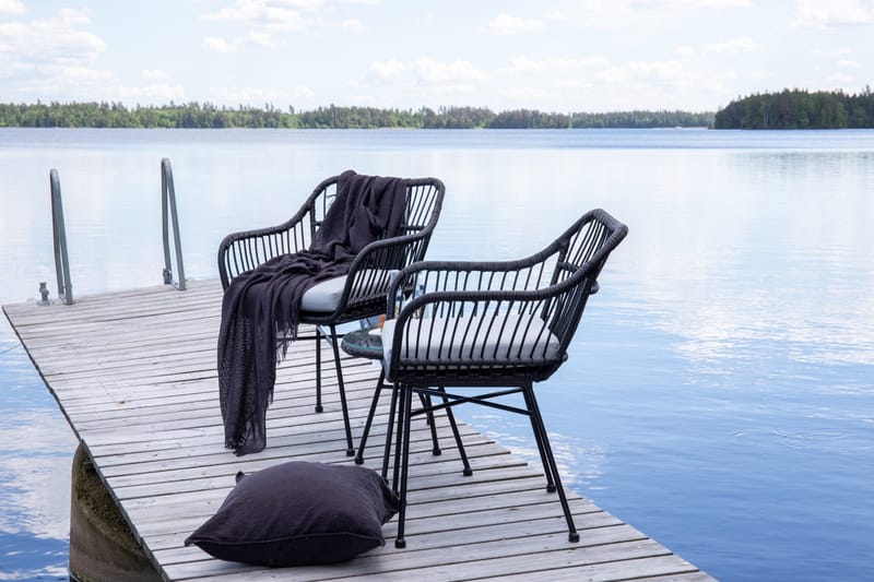 Parvekeryhmä Viga 2:n ist - Musta - Puutarhakalusteet - Ulkoryhmä - Cafe-ryhmä