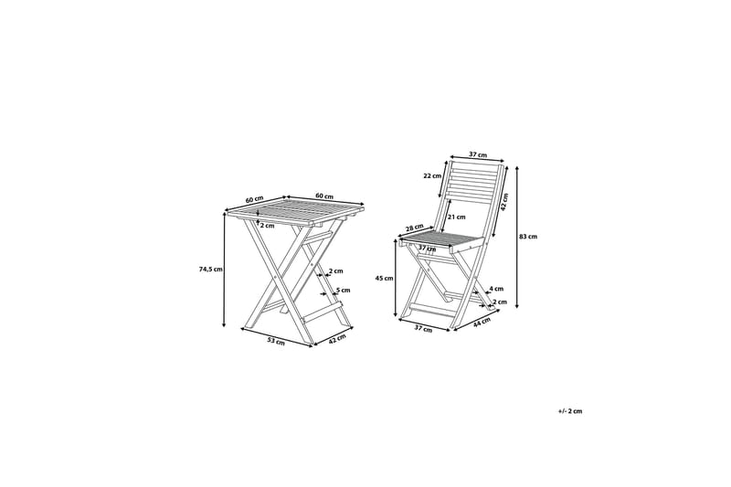 Parvekeryhmä Villasayas - Ruskea - Puutarhakalusteet - Ulkoryhmä - Cafe-ryhmä