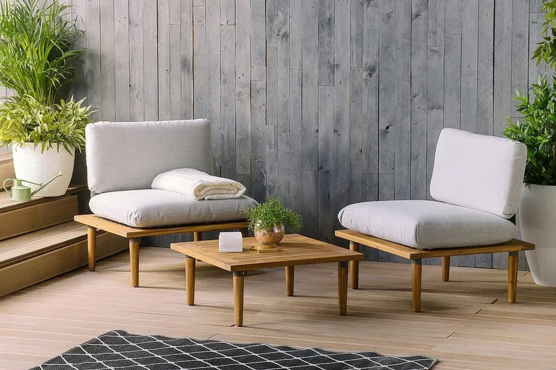 Parvekesetti Frascati 80 cm, Harmaa