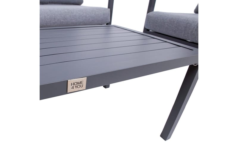 Puutarhasetti Adrio Tummanharmaa - Puutarhakalusteet - Ulkoryhmä - Cafe-ryhmä