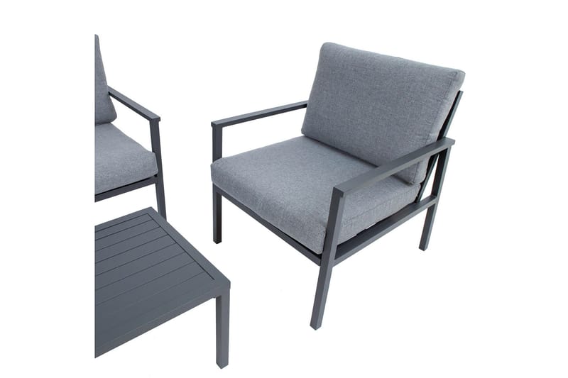 Puutarhasetti Adrio Tummanharmaa - Puutarhakalusteet - Ulkoryhmä - Cafe-ryhmä