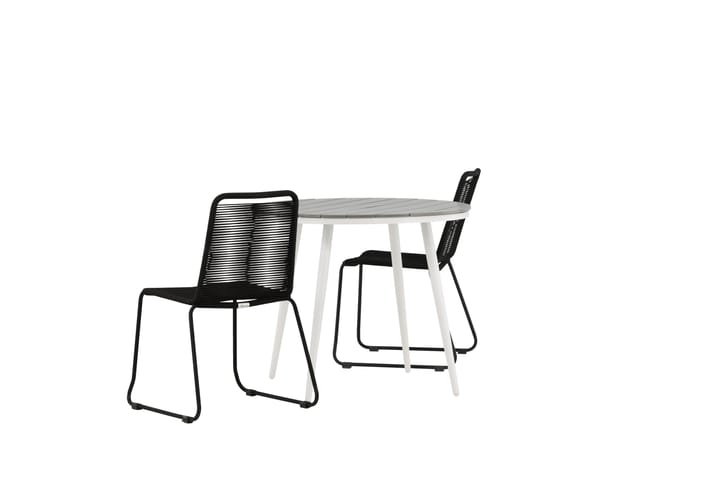 Ruokailuryhmä Break Pyöreä 90 cm 2 Lindos tuolia - Venture Home - Parvekesetti - Cafe-ryhmä