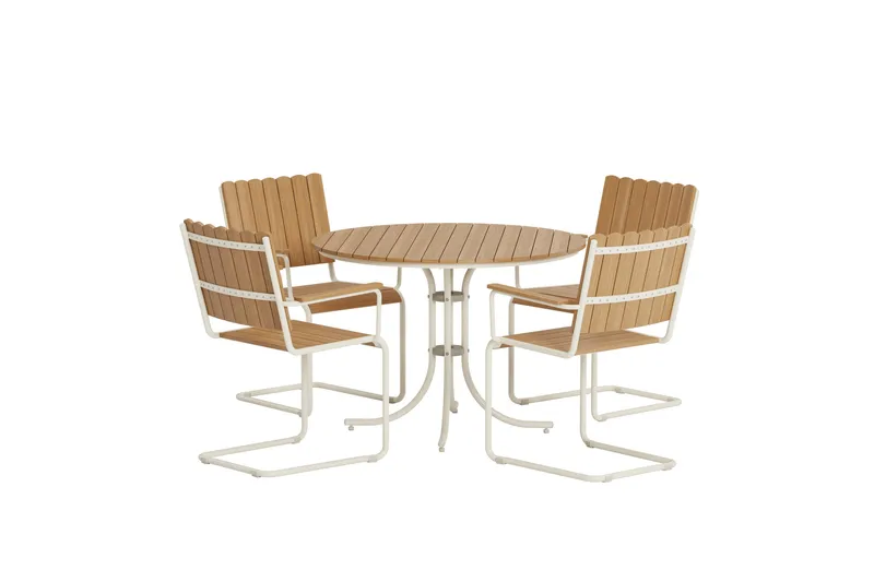 Kullaberg Ruokailuryhmä Ulkokäyttöön, Beige