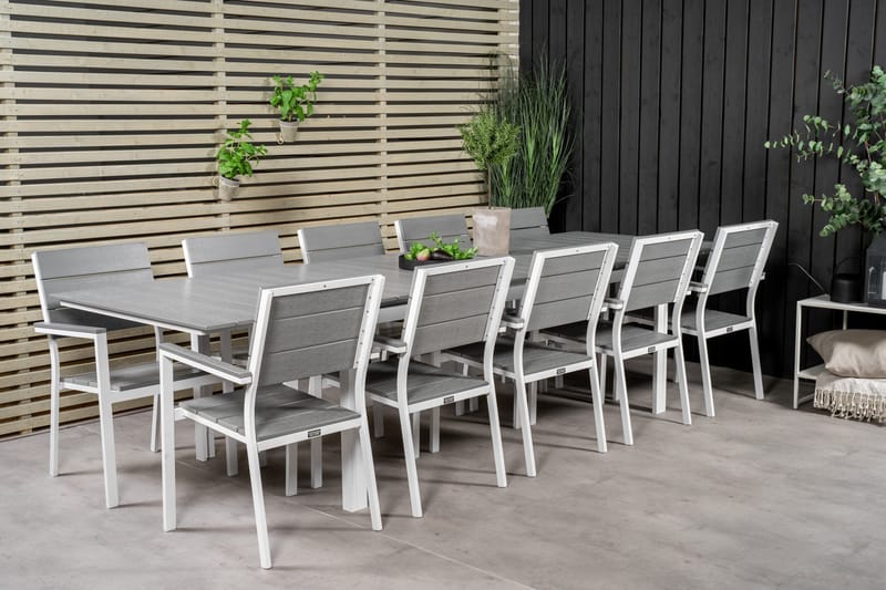 Levels Ruokailuryhmä + 10 tuolia - Puutarhakalusteet - Ulkoryhmä - Ruokailuryhmät ulos