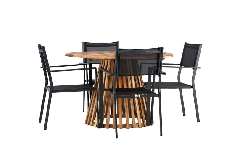 Lumpur Ruokailuryhmä + Copacabana 4 tuolia - Puutarhakalusteet - Ulkoryhmä - Ruokailuryhmät ulos