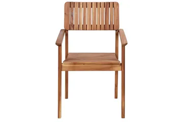 Matsalsset Beliani Agello Ljus trä, 4-Sits, Nej Light wood - Puutarhakalusteet - Ulkoryhmä - Ruokailuryhmät ulos
