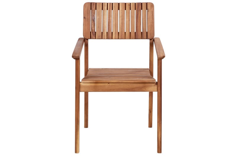 Matsalsset Beliani Agello Ljus trä, 4-Sits, Nej Light wood - Puutarhakalusteet - Ulkoryhmä - Ruokailuryhmät ulos