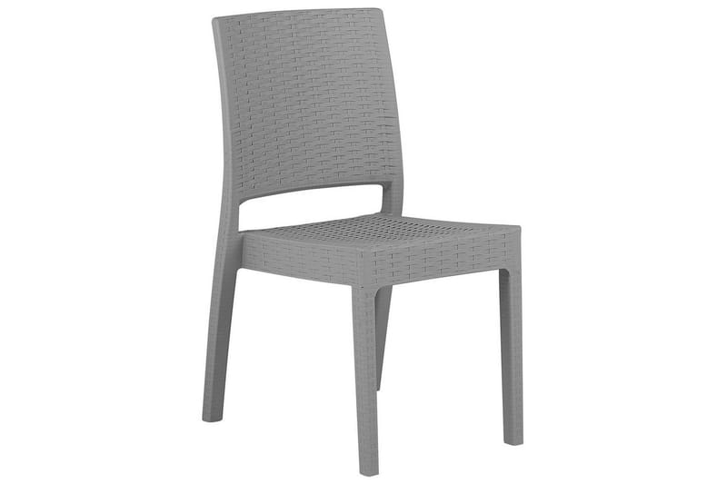 Matsalsset Beliani Fossano Ljusgrå, 6-Sits Light grey - Puutarhakalusteet - Ulkoryhmä - Ruokailuryhmät ulos