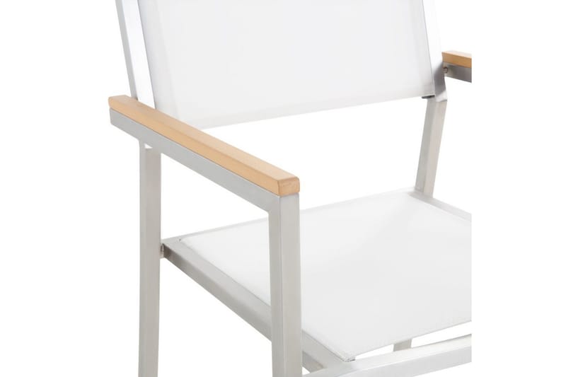 Matsalsset Beliani Grosseto Grafitgrå/Svart/Silver, 6-Sits Grey||White||Silver - Puutarhakalusteet - Ulkoryhmä - Ruokailuryhmät ulos