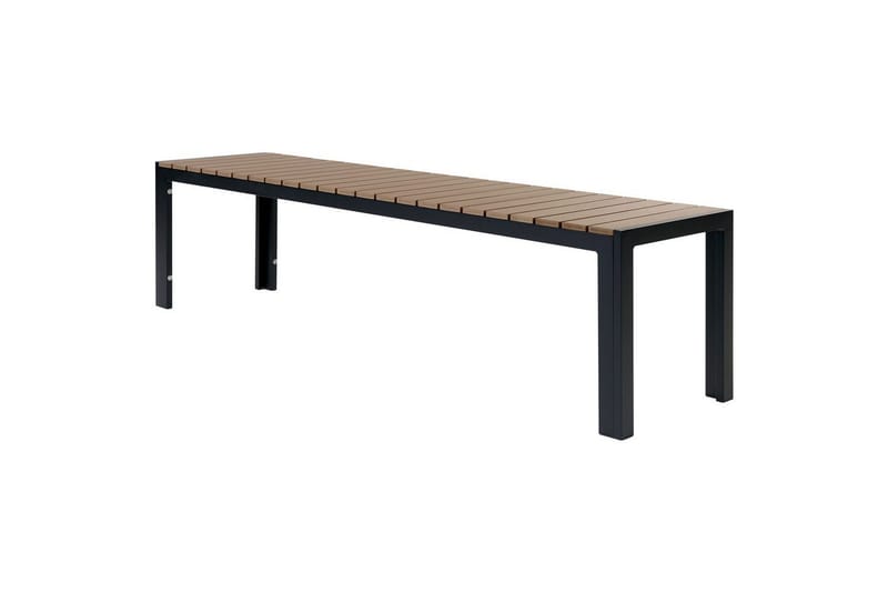 Matsalsset Beliani Nardo Ljus trä/svart Light wood||Black - Puutarhakalusteet - Ulkoryhmä - Ruokailuryhmät ulos
