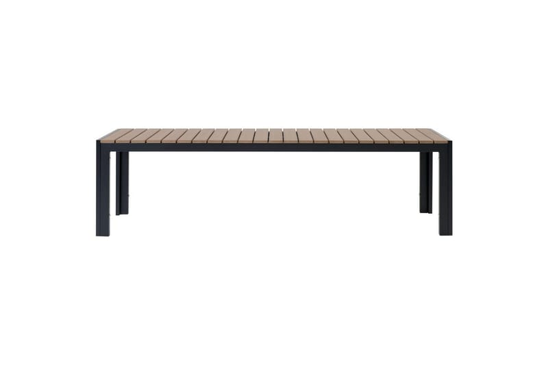 Matsalsset Beliani Nardo Ljus trä/svart Light wood||Black - Puutarhakalusteet - Ulkoryhmä - Ruokailuryhmät ulos