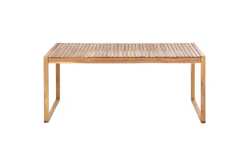 Matsalsset Beliani Sassari II 8-Sits Light wood||Navy blue||White - Puutarhakalusteet - Ulkoryhmä - Ruokailuryhmät ulos
