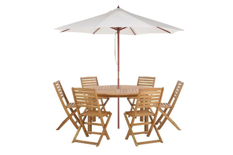 Matsalsset Beliani Tolve Light wood