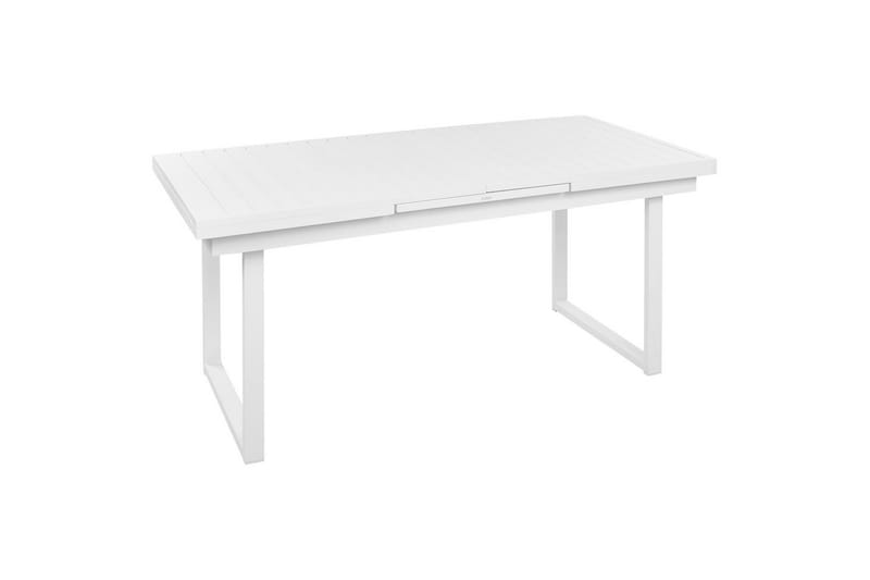 Matsalsset Beliani Valcanetto/Cosoleto Vit/Beige/Silver, 6-Sits White||Grey||Silver - Puutarhakalusteet - Ulkoryhmä - Ruokailuryhmät ulos
