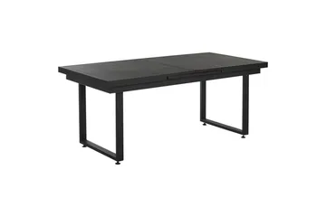 Matsalsset Beliani Valcanetto/Taviano Svart/grått/ljust trä, 6-Sits Black||Grey||Light wood - Puutarhakalusteet - Ulkoryhmä - Ruokailuryhmät ulos