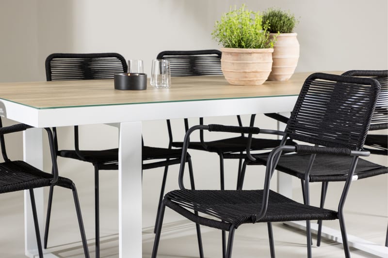 Merlo Dining Table White - Puutarhakalusteet - Ulkoryhmä - Ruokailuryhmät ulos