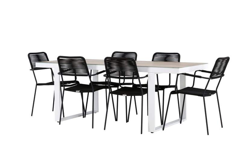 Merlo Dining Table White - Puutarhakalusteet - Ulkoryhmä - Ruokailuryhmät ulos
