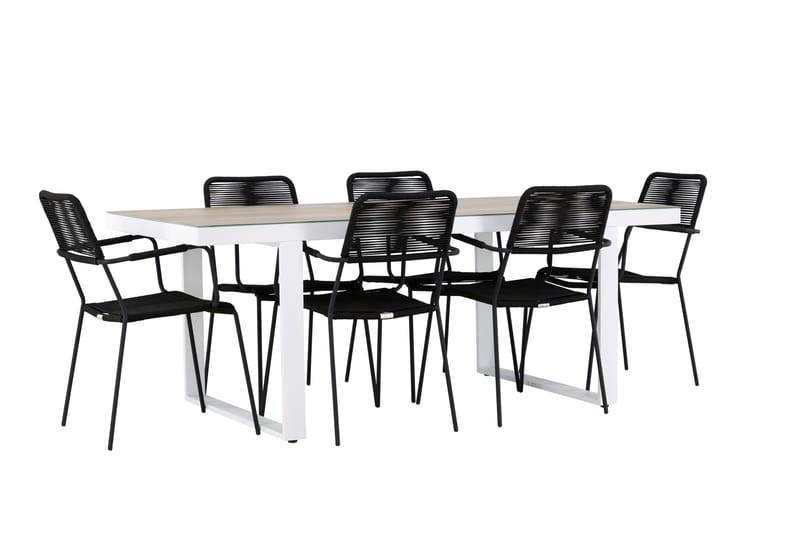 Merlo Dining Table White - Puutarhakalusteet - Ulkoryhmä - Ruokailuryhmät ulos