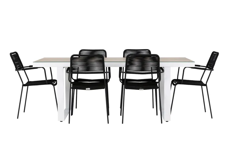 Merlo Dining Table White - Puutarhakalusteet - Ulkoryhmä - Ruokailuryhmät ulos