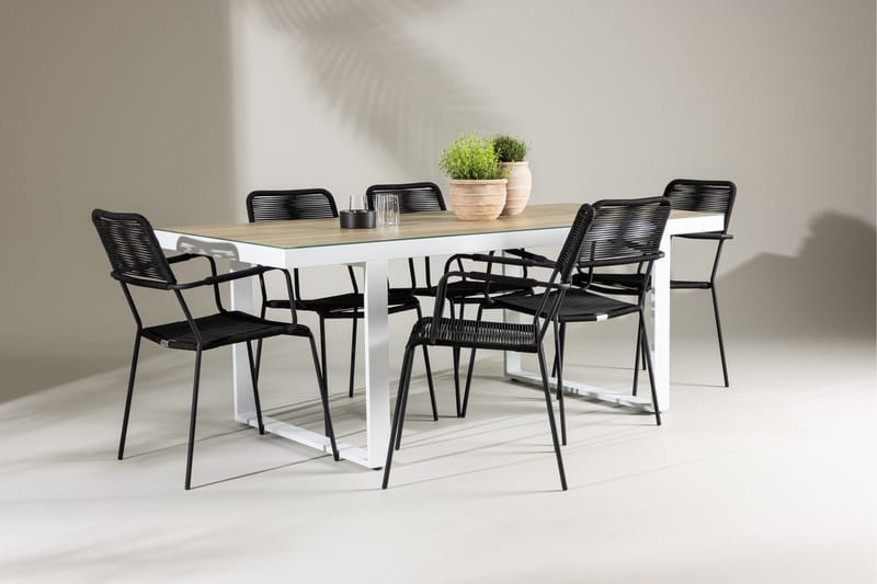 Merlo Dining Table White - Puutarhakalusteet - Ulkoryhmä - Ruokailuryhmät ulos