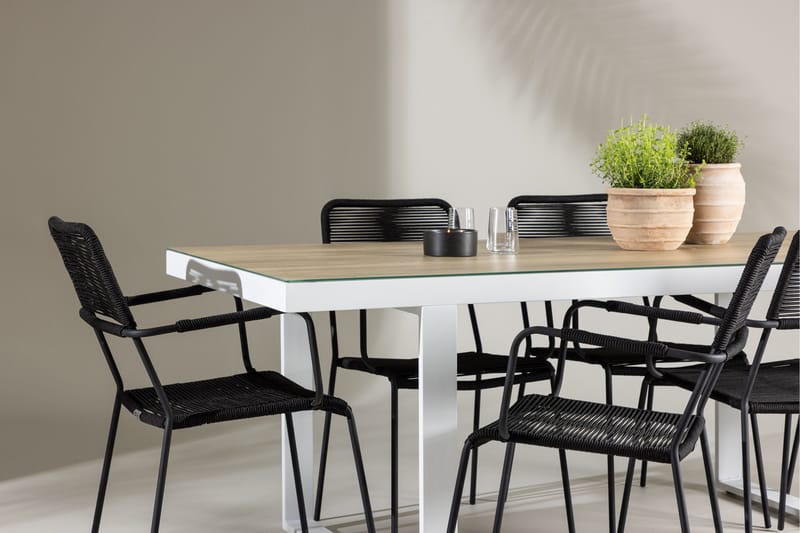 Merlo Dining Table White - Puutarhakalusteet - Ulkoryhmä - Ruokailuryhmät ulos