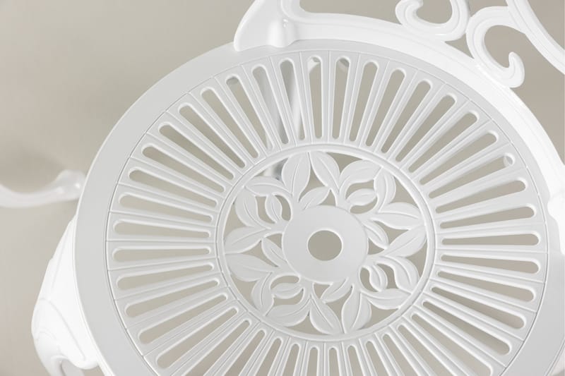 Nandin Ruokailuryhmä + 2 tuolia - Valkoinen - Puutarhakalusteet - Ulkoryhmä - Cafe-ryhmä