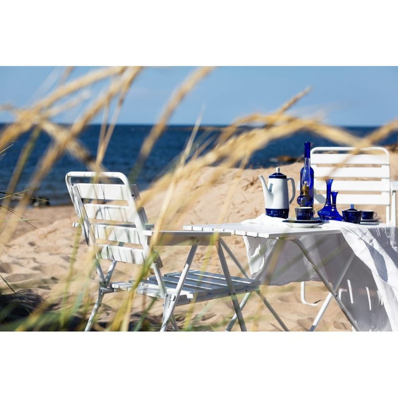 Pöytäryhmä Varax Retro 401 + 2 kpl 305 Valkoinen - Valkoinen - Puutarhakalusteet - Ulkoryhmä - Ruokailuryhmät ulos