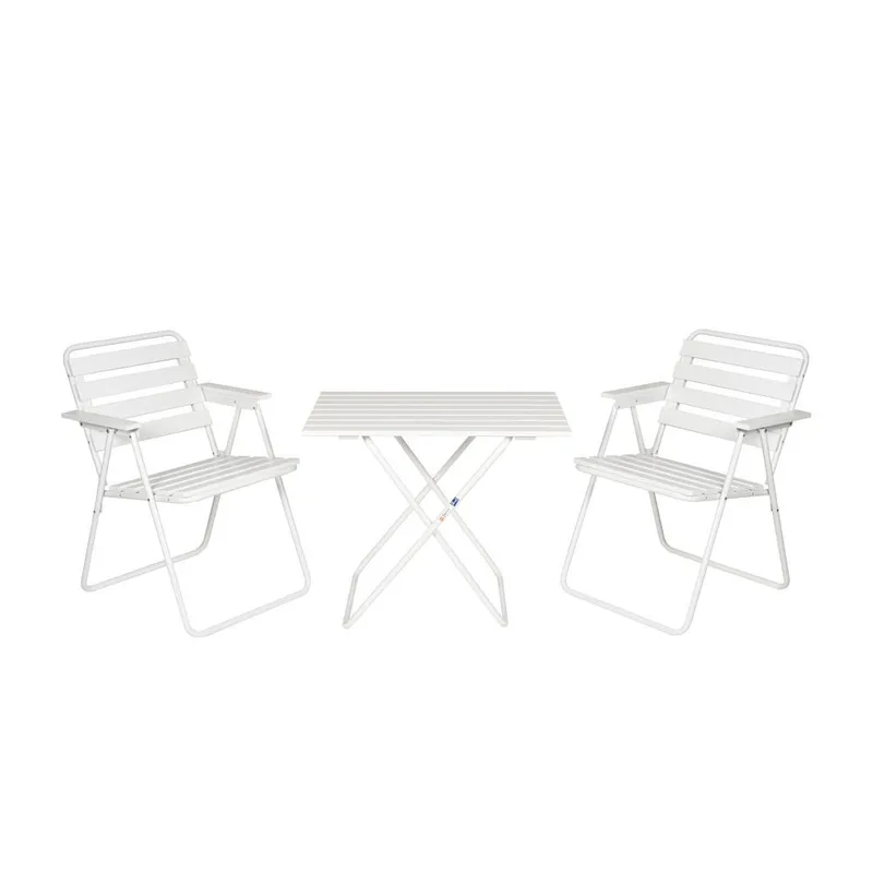 Pöytäryhmä Varax Retro 401 + 2 kpl 305 Valkoinen, Valkoinen