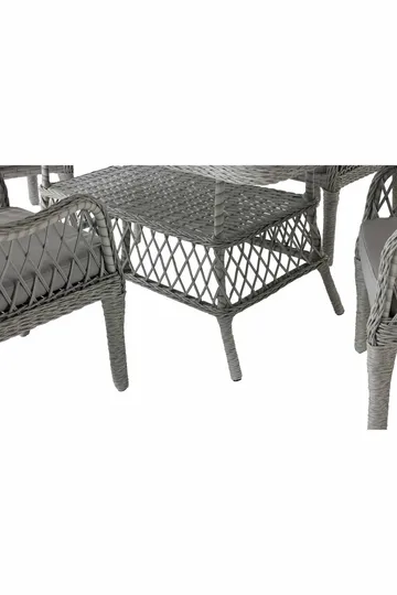 Puutarhapöytä ja tuolisetti Atelier Del Sofa Hisar 6+1 (52 x 78 x 56 cm) harmaa 7-osainen - Puutarhakalusteet - Ulkoryhmä - Ruokailuryhmät ulos