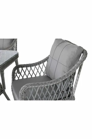 Puutarhapöytä ja tuolisetti Atelier Del Sofa Hisar 6+1 (52 x 78 x 56 cm) harmaa 7-osainen - Puutarhakalusteet - Ulkoryhmä - Ruokailuryhmät ulos