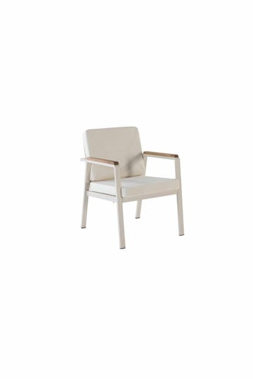 Puutarhapöytä ja tuolisetti Atelier Del Sofa Monte (56 x 78 x 56 cm) kerma 7-osainen - Puutarhakalusteet - Ulkoryhmä - Ruokailuryhmät ulos