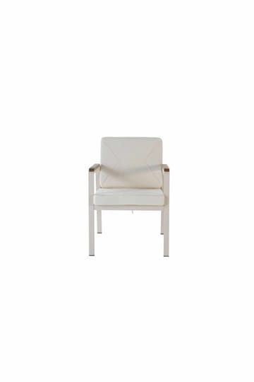 Puutarhapöytä ja tuolisetti Atelier Del Sofa Monte (56 x 78 x 56 cm) kerma 7-osainen - Puutarhakalusteet - Ulkoryhmä - Ruokailuryhmät ulos