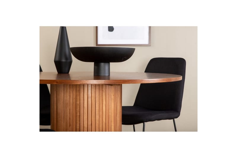 Pyöreä Ruokailuryhmä Bianca, Muce - 100 x 75 - Puutarhakalusteet - Ulkoryhmä - Ruokailuryhmät ulos