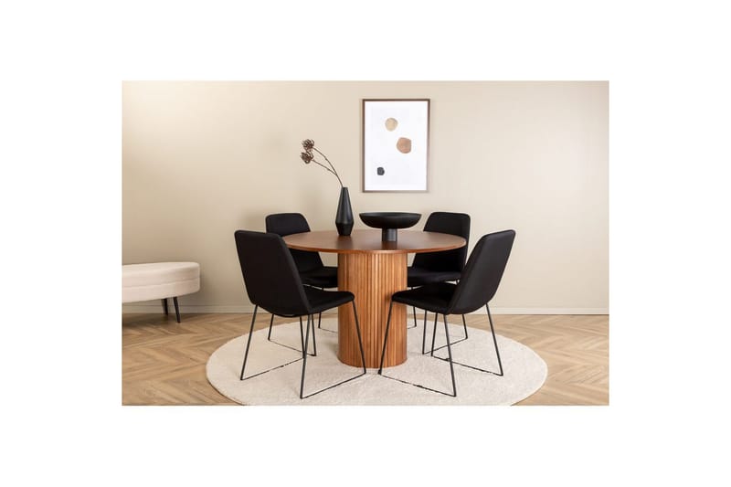 Pyöreä Ruokailuryhmä Bianca, Muce - 100 x 75 - Puutarhakalusteet - Ulkoryhmä - Ruokailuryhmät ulos