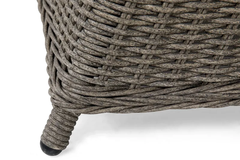 Ruokailuryhmä Marcus Ø140 + 4 Marcus Light tuolia + pehmuste - Harmaa - Puutarhakalusteet - Ulkoryhmä - Ruokailuryhmät ulos