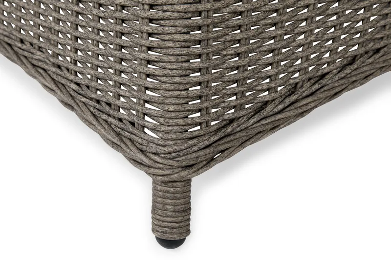 Ruokailuryhmä Marcus Ø140 + 4 Nojatuolia + pehmusteet - Harmaa - Puutarhakalusteet - Ulkoryhmä - Ruokailuryhmät ulos