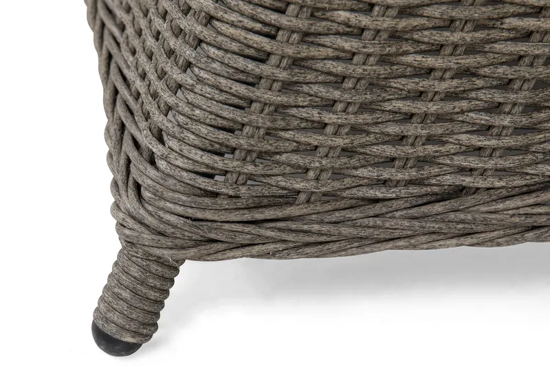 Ruokailuryhmä Marcus Ø140 + 6 Marcus Light tuolia + pehmuste - Harmaa - Puutarhakalusteet - Ulkoryhmä - Ruokailuryhmät ulos