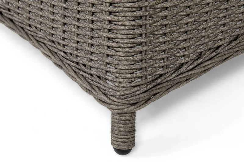 Ruokailuryhmä Marcus Ø140 + 6 Nojatuolia + pehmusteet - Harmaa - Puutarhakalusteet - Ulkoryhmä - Ruokailuryhmät ulos