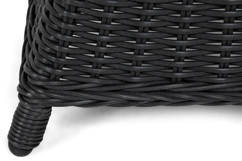 Ruokailuryhmä Marcus 200 + 4 Nojatuolia + pehmusteet - Musta - Puutarhakalusteet - Ulkoryhmä - Ruokailuryhmät ulos