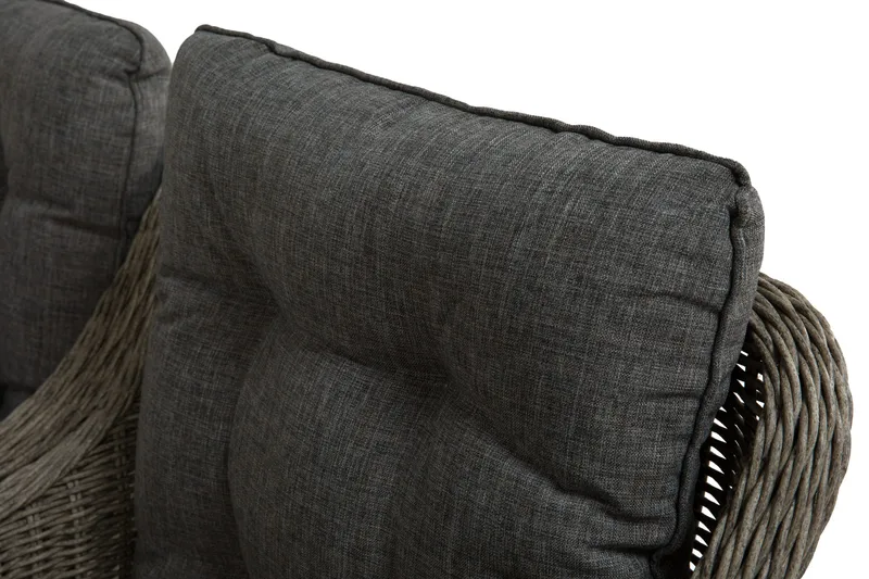 Ruokailuryhmä Marcus 200 + 6 Nojatuolia + pehmusteet - Harmaa - Puutarhakalusteet - Ulkoryhmä - Ruokailuryhmät ulos