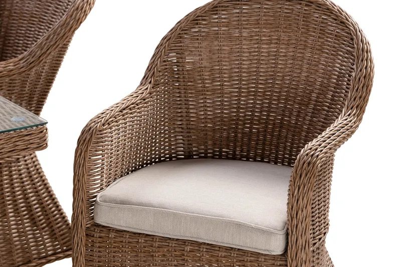 Ruokailuryhmä Marcus 200 cm 4 Light tuolia Pehmusteet - Puutarhakalusteet - Ulkoryhmä - Ruokailuryhmät ulos