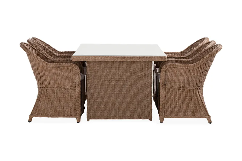 Ruokailuryhmä Marcus 200 cm 6 Light tuolia Pehmusteet - Puutarhakalusteet - Ulkoryhmä - Ruokailuryhmät ulos