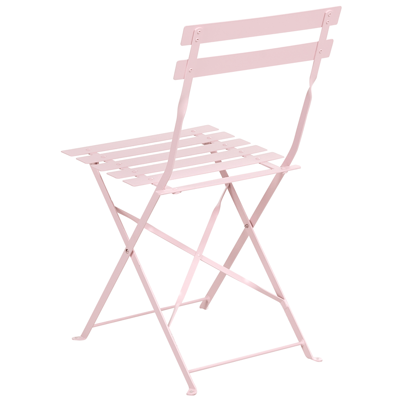 Ruokailuryhmä ulos 4-istuttava Fiori taitettava - pastellinroosa - Puutarhakalusteet - Ulkoryhmä - Ruokailuryhmät ulos