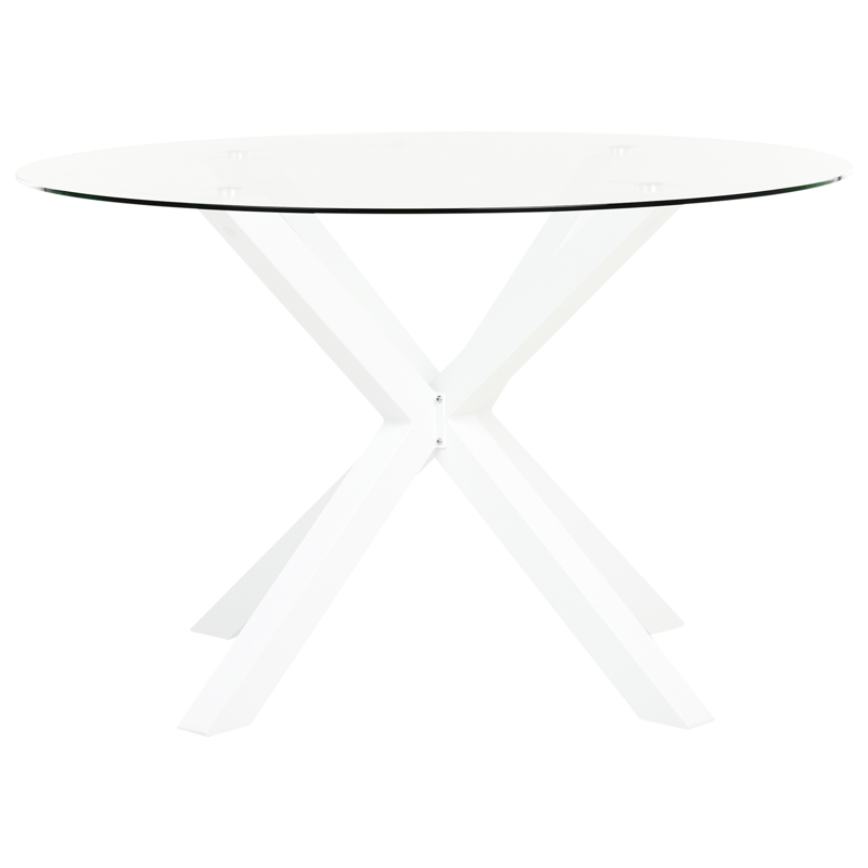 Ruokailuryhmä ulos 4-istuttava Maletto/Busseto - valkoinen/harmaa/läpinäkyvä/ruskea - Puutarhakalusteet - Ulkoryhmä - Ruokailuryhmät ulos