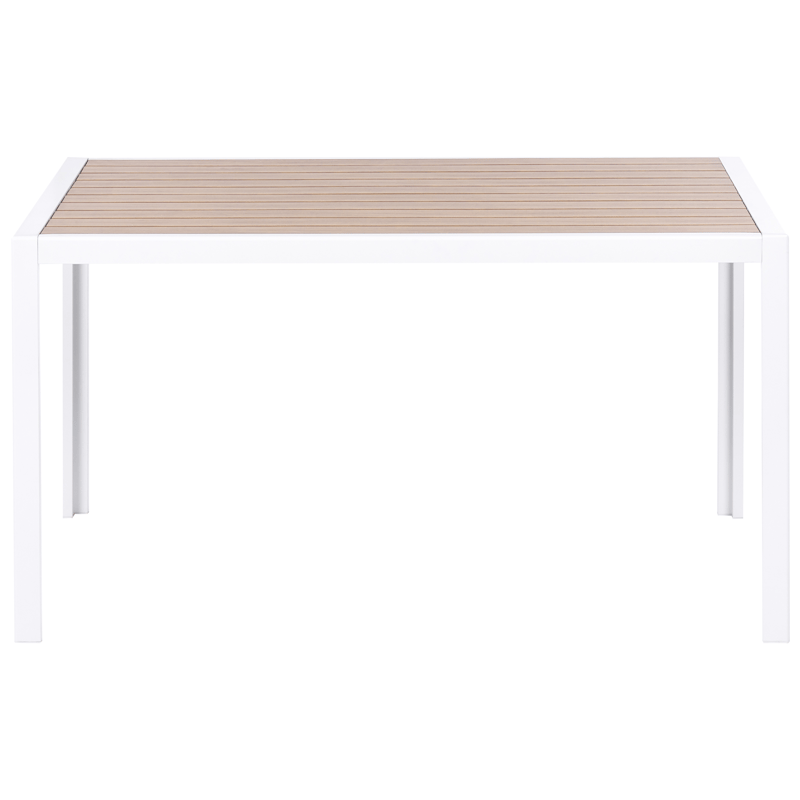 Ruokailuryhmä ulos 4-istuttava Visso - valkoinen/harmaa/beige - Puutarhakalusteet - Ulkoryhmä - Ruokailuryhmät ulos