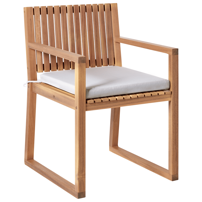 Ruokailuryhmä ulos 8-istuttava Sassari Premium pehmusteilla akaasiapuu - Ruskea/Harmaa - Puutarhakalusteet - Ulkoryhmä - Ruokailuryhmät ulos