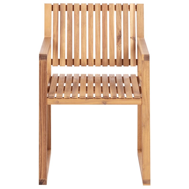 Ruokailuryhmä ulos 8-istuttava Sassari Premium pehmusteilla akaasiapuu - Ruskea/Vihreä - Puutarhakalusteet - Ulkoryhmä - Ruokailuryhmät ulos