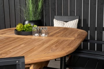 Ruokailuryhmä Venture Home Kenya, Levels - musta - Puutarhakalusteet - Ulkoryhmä - Ruokailuryhmät ulos